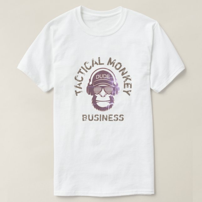 CAMISETA NEGOCIO DE MONKEY TÁCTICO (Diseño del anverso)