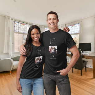 Camiseta Negocio del logotipo del nombre del monograma de l