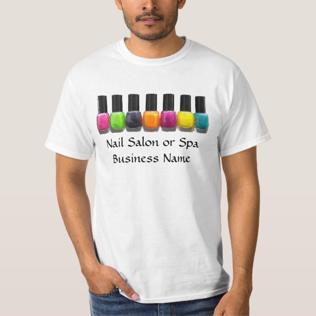Camiseta Negocio del salón del clavo, botellas polacas (Anverso)