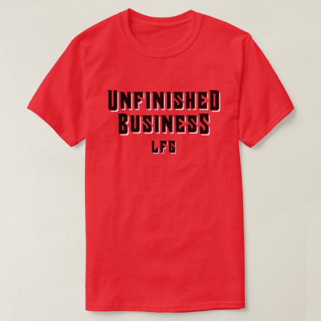 Camiseta Negocio inacabado (Diseño del anverso)