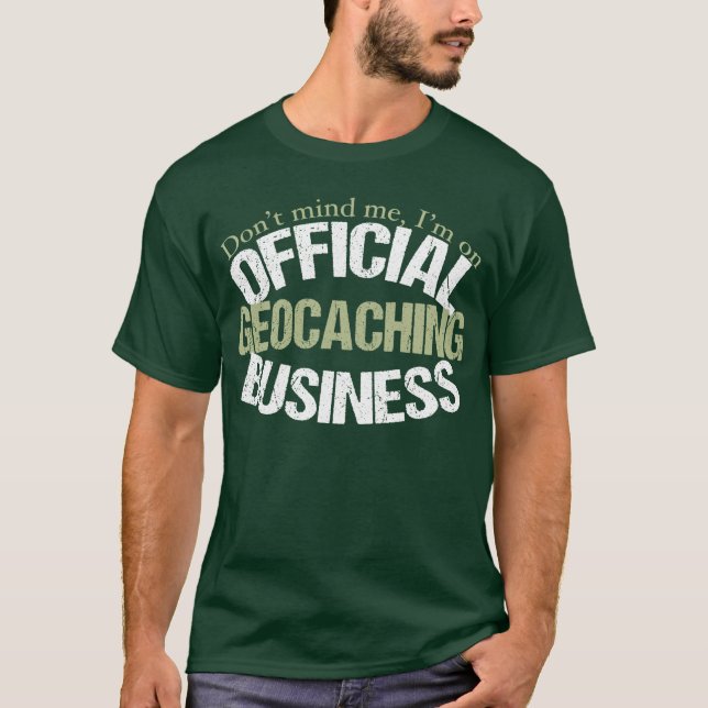 Camiseta Negocio oficial de Geocaching (Anverso)