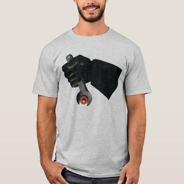 Camiseta Negocio vintage, mecanógrafo de fábrica (Anverso)