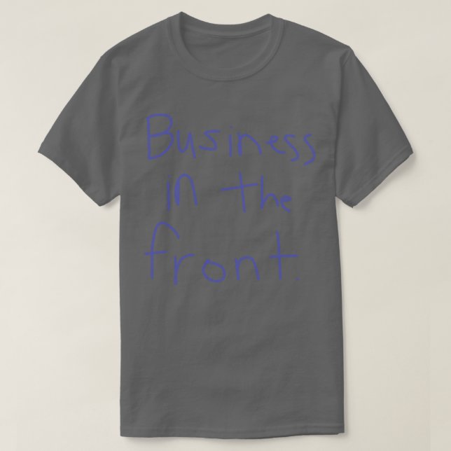 Camiseta Negocios En El Frente (Diseño del anverso)
