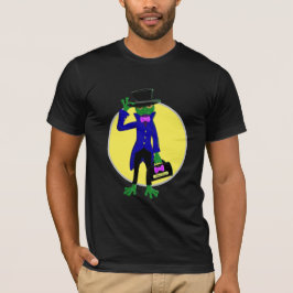 Camiseta negra adecuada para la rana