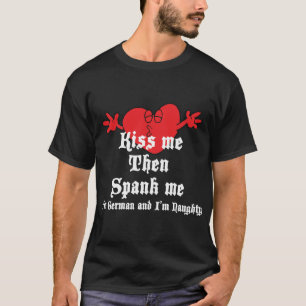 Camiseta negra alemana traviesa