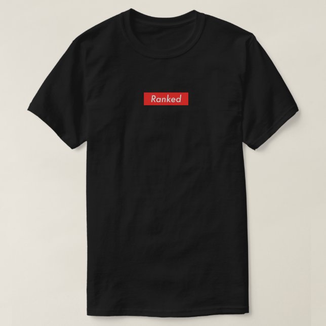 Camiseta negra alineada (Diseño del anverso)