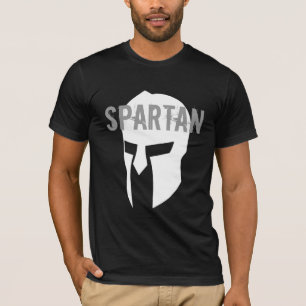 Camiseta negra americana básica espartano