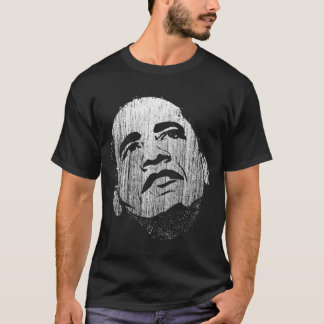 Camiseta negra apenada de Barack Obama