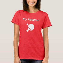 Camiseta negra básica de las mujeres | Mi religión