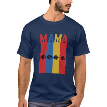 Camiseta negra básica de MAMA
