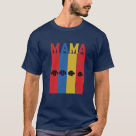 Camiseta negra básica de MAMA