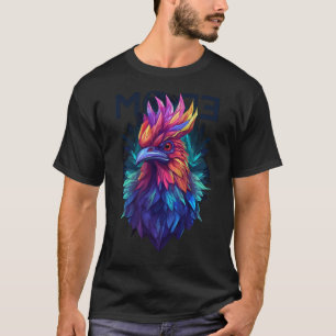 Camiseta negra básica de Rooster Fighter