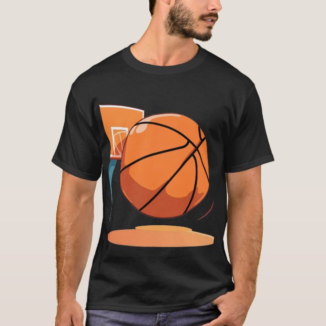 Camiseta negra básica Gran Baloncesto (Anverso)