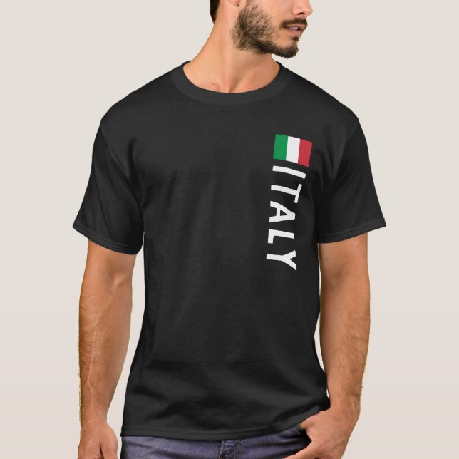 Camiseta negra básica masculina (Anverso)