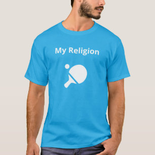 Camiseta negra básica para hombres Mi religión Y