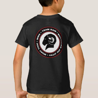 Camiseta negra clásica de Hanes RAM de los niños