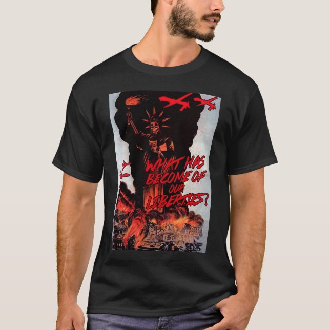 Camiseta negra clásica del Anti-abejón (Anverso)