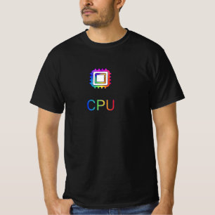 Camiseta negra con diseño impreso a todo color de