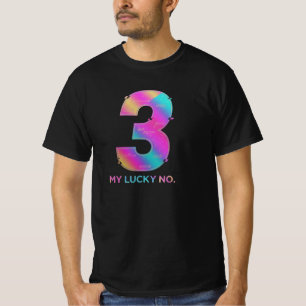 Camiseta negra con estampado de logotipo de número