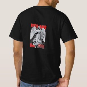 Camiseta negra con estampado gráfico de ángel de b