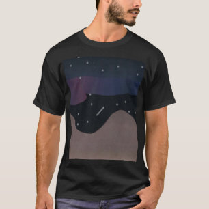 Camiseta negra con estrellas y Aurora