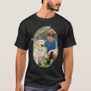  Camiseta negra con foto personalizada de Papá Per