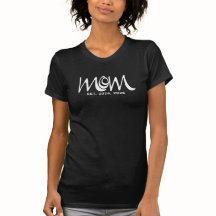 Camiseta Negra con Letra Established para Mamá