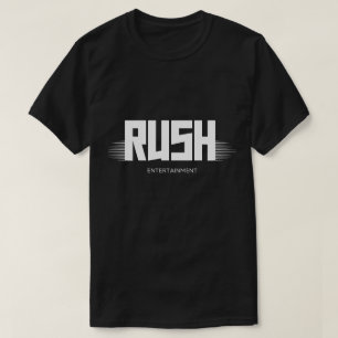 Camiseta negra con logotipo de Modern Rush Enterta