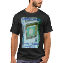 Camiseta negra "Conectando al subespacio" para hom