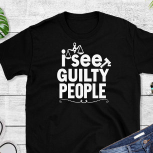 Camiseta negra de abogado divertida
