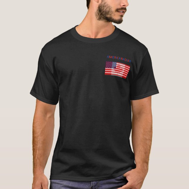 Camiseta negra de AMERICANADIAN (Anverso)