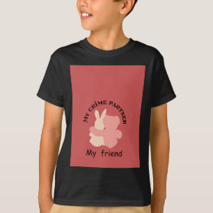 Camiseta negra de amistad