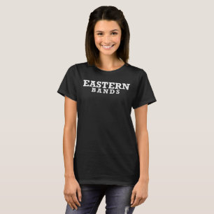 Camiseta negra de bandas orientales para mujeres c