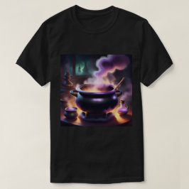 Camiseta negra de bruja