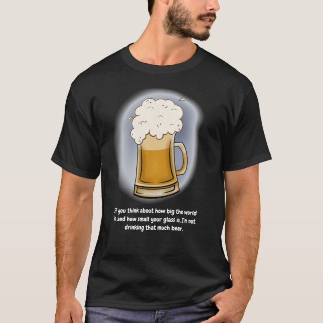 Camiseta negra de Cerveza (Anverso)