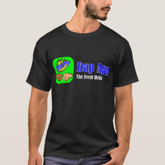 Camiseta negra de Dap App Tagline