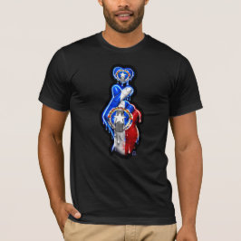 Camiseta negra de dedo corazón de CNMI
