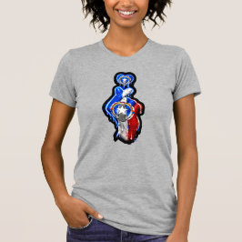 Camiseta negra de dedo corazón de CNMI