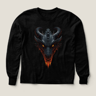 Camiseta negra de dragón de lujo Dominio del Dragó