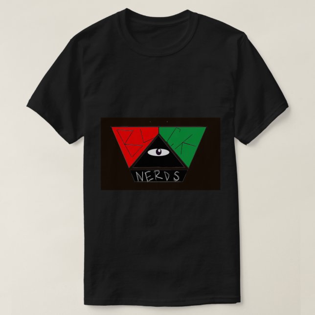 Camiseta negra de Eyenonomous (Diseño del anverso)