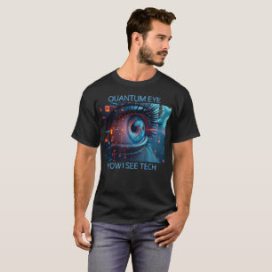 camiseta negra de hombre con tecnología Quantum Ey