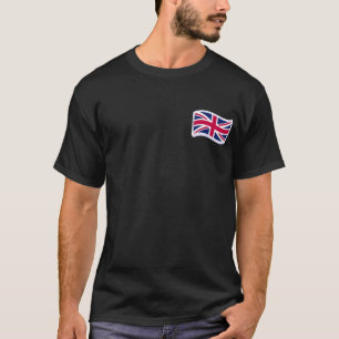 Camiseta negra de hombre con Union Jack