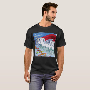Camiseta negra de hombre Surf Magnet