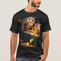 Camiseta negra de inspección de merienda de median