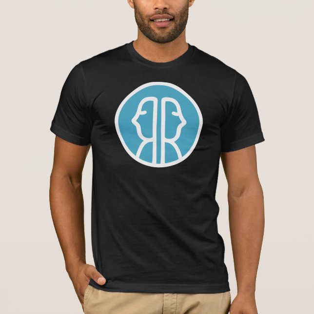 Camiseta negra de Irrelationship de los hombres (Anverso)