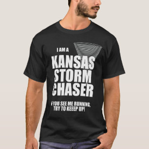 Camiseta negra de Kansas Tornado