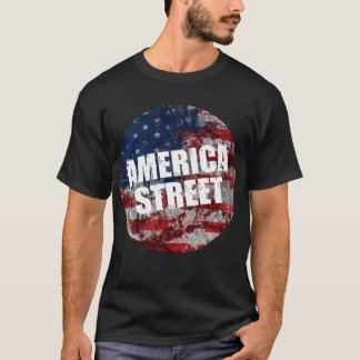 Camiseta negra de la calle estadounidense