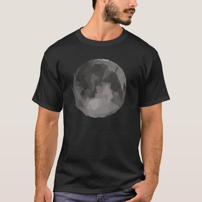 Camiseta negra de la luna (Anverso)