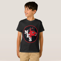 camiseta negra de la mula del niño mini