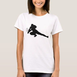 Camiseta negra de la silueta del empuje